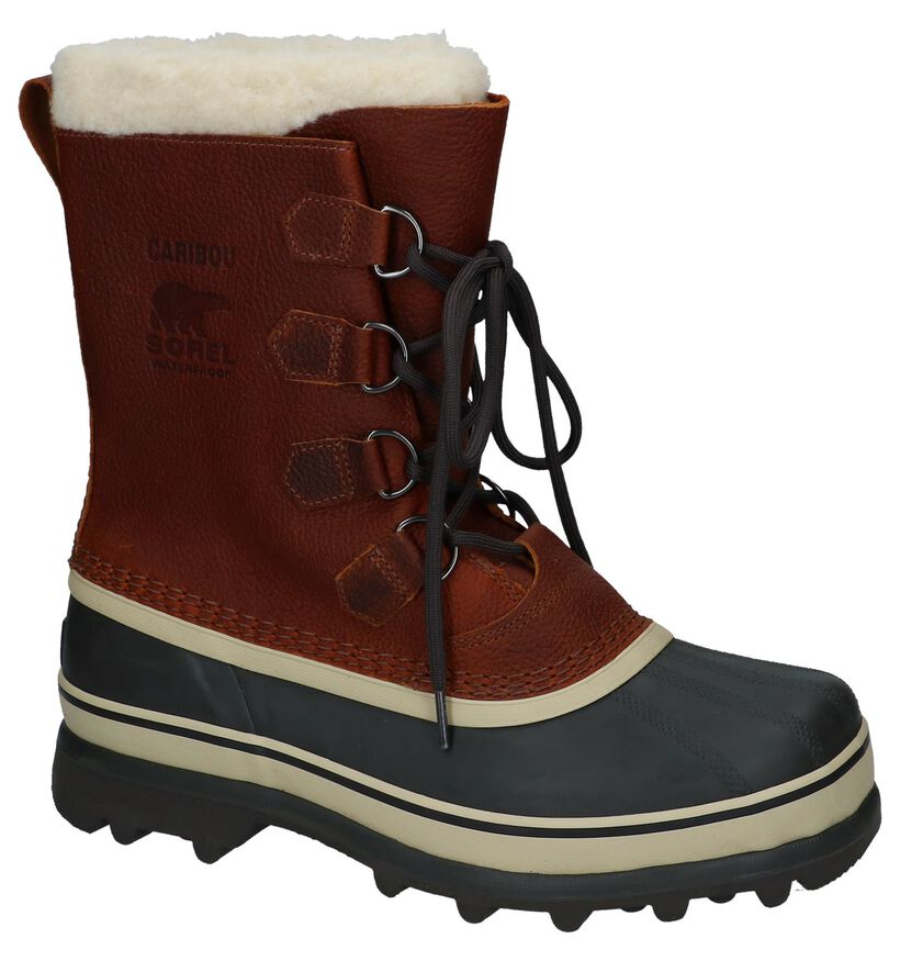 Sorel Caribou Bottes de Neige en Marron en cuir (252850)