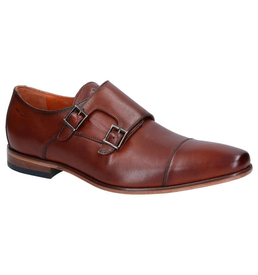 Van Lier Chaussures habillées en Cognac en cuir (272953)