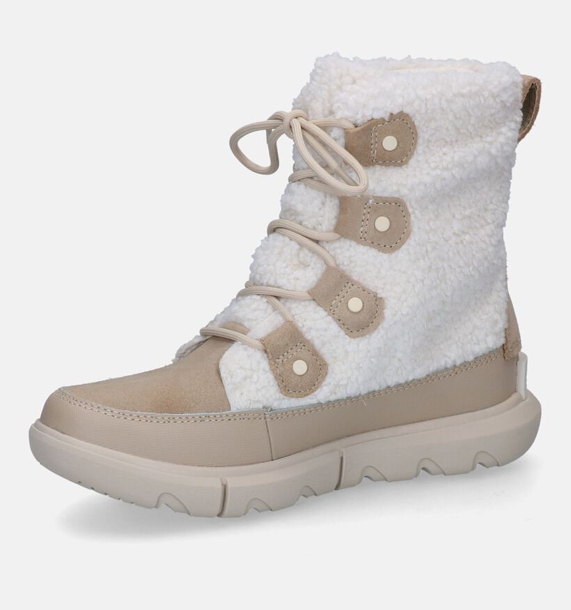 Sorel Explorer II Bottes de neige en Ecru pour femmes (294164) - pour semelles orthopédiques
