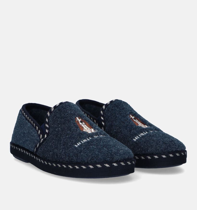 Hush Puppies Diacono Pantoufles en Bleu pour hommes (330195)