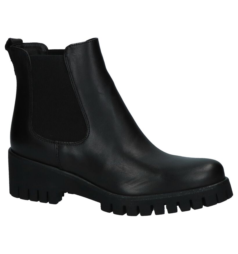 Zwarte Chelsea Boots Tamaris TOUCH it in leer (226802)