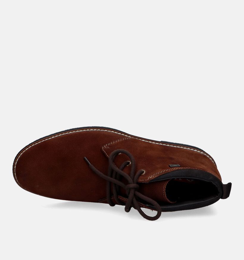 Rieker Chaussures hautes étanche en Cognac pour hommes (331770)