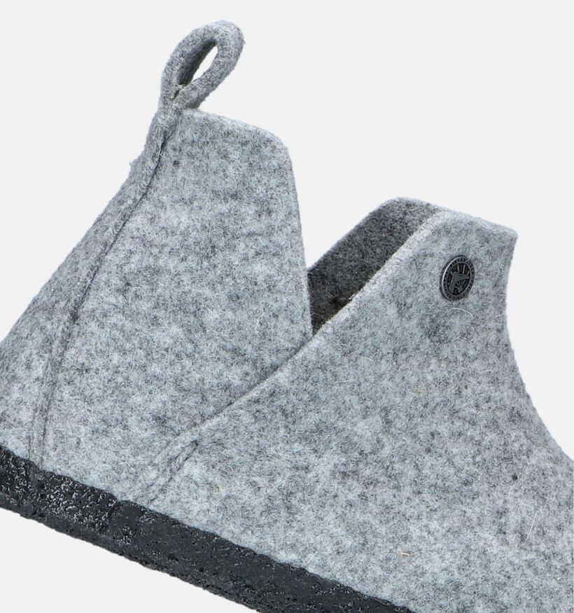 Birkenstock Andermatt Shearling Grijze Hoge pantoffels voor heren (344042)