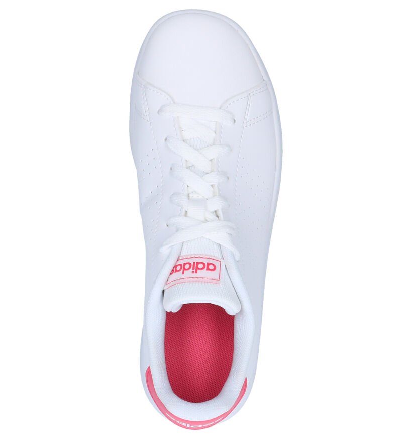 adidas Advantage K Baskets en Blanc pour filles (326890)