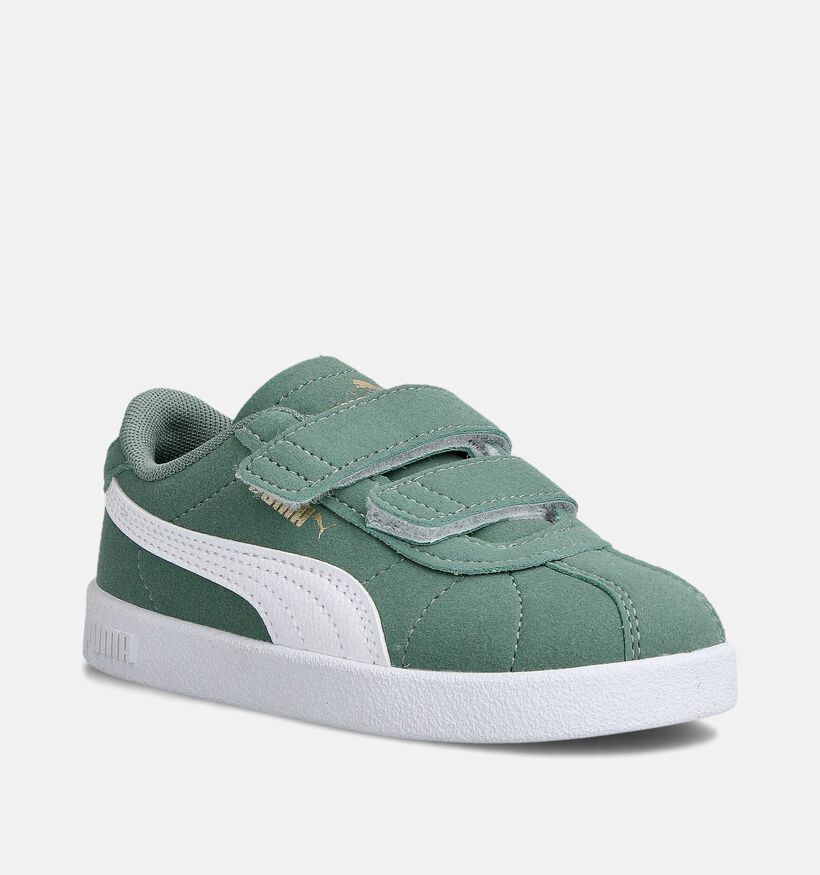 Puma Club II Groene Sneakers voor jongens, meisjes (359287) - geschikt voor steunzolen