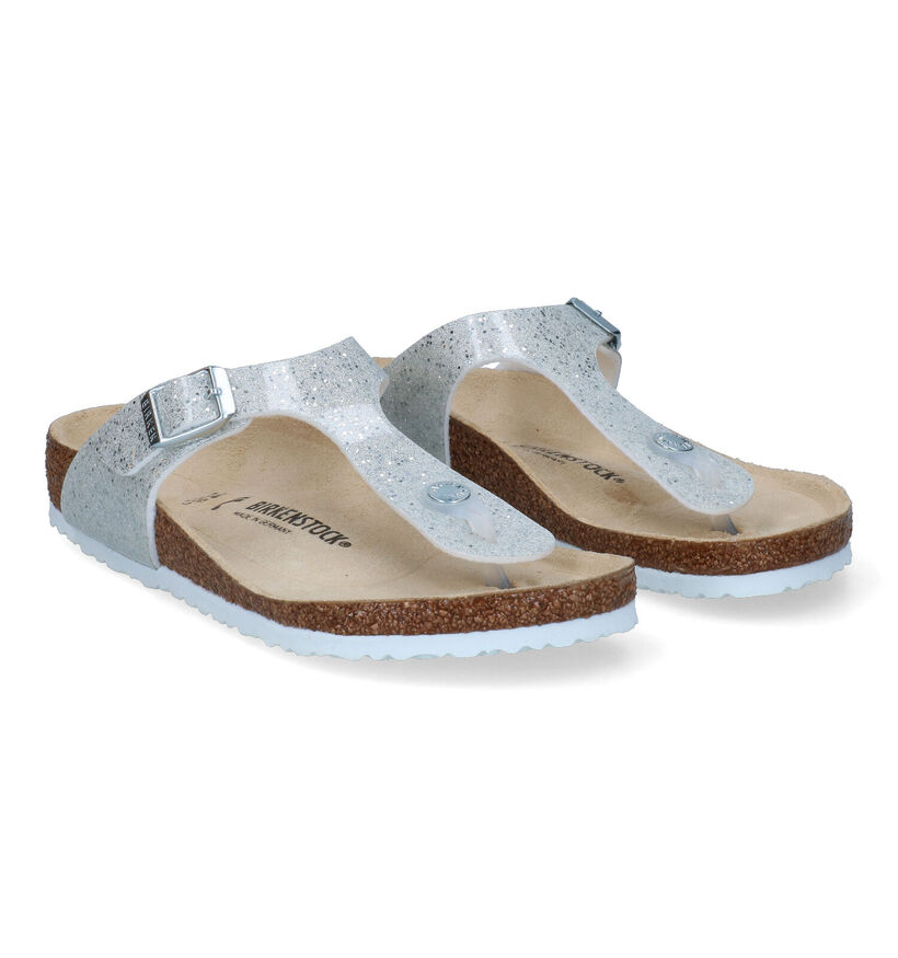 Birkenstock Gizeh BS Witte Teenslippers voor meisjes (338081)