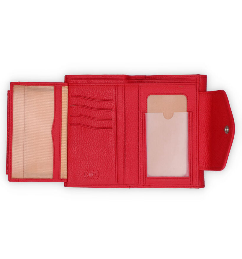 Crinkles Zwarte Overslagportemonnee voor dames (358514)