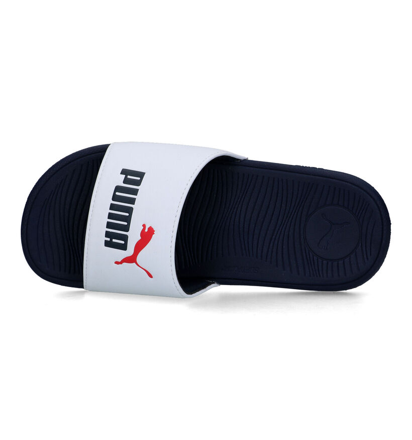 Puma Cool Cat 2.0 Claquettes de picine en Bleu pour filles, garçons (350400)