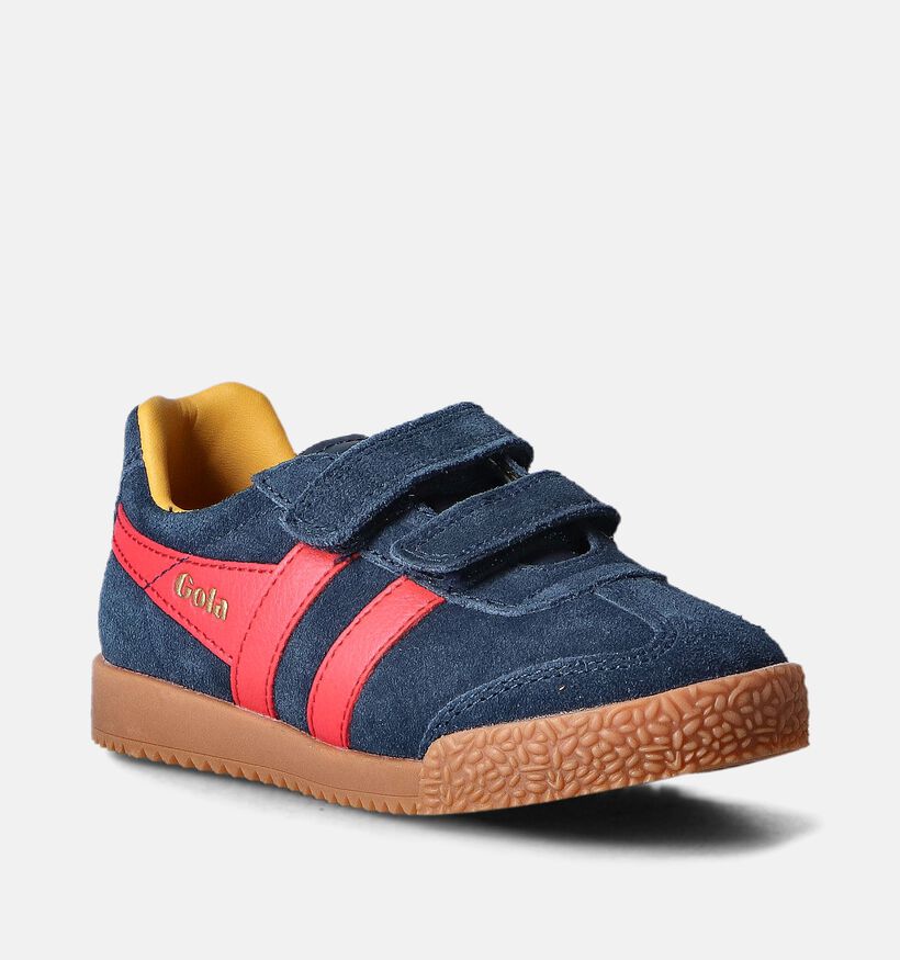 Gola Harrier Strap Blauwe Velcroschoenen voor jongens, meisjes (362406)
