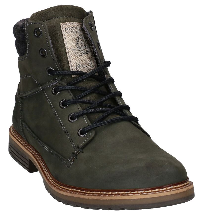 Bullboxer Kaki Bottines in nubuck (276990)