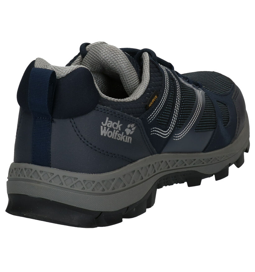 Jack Wolfskin Downhill Texapore Blauwe Wandelschoenen in kunstleer (282920)