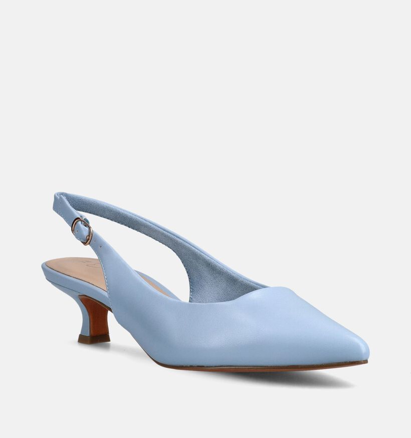 Marco Tozzi Escarpins slingback en Bleu clair pour femmes (378551)