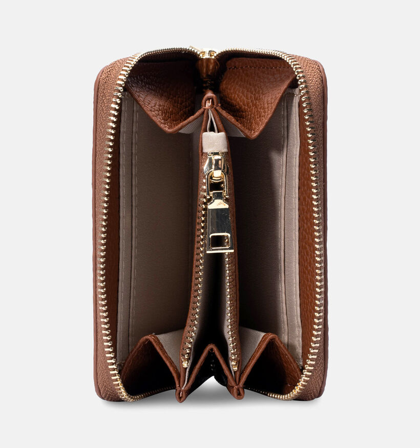 Laurent David Porte-monnaie zippé en Cognac pour femmes (365176)