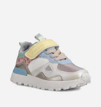 Shoo Pom Sneakers Wit/Blauw/Roze