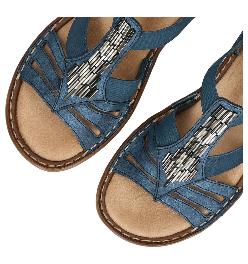 Rieker Blauwe Sandalen in kunstleer (306775)