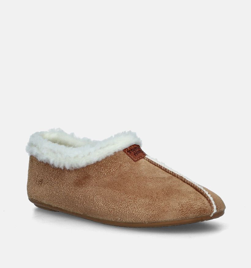 Torfs Home Pantoufles fermées en Beige pour femmes (349200)