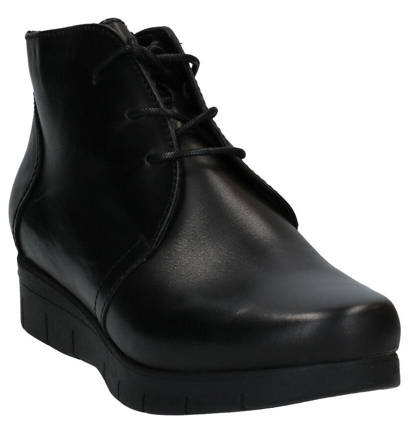 Hush Puppies Gorta Bottillons en Noir en cuir (292705)