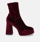 Tamaris Bottines avec plateau en Bordeaux pour femmes (330532)