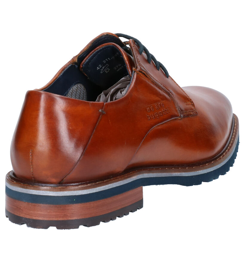 Bugatti Cognac Geklede Schoenen in leer (255350)