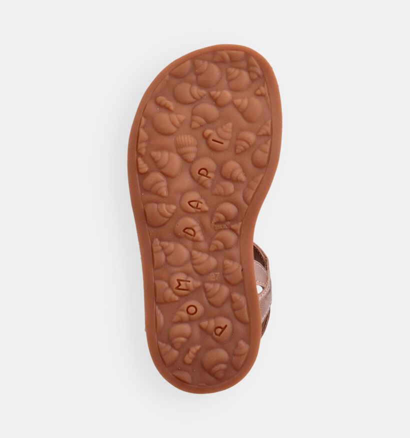 Pom d'Api Plagette Raphia Ros&eacute; Gouden Sandalen voor meisjes (370293)