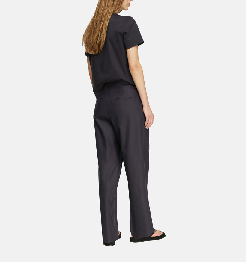 comma Pantalon classiques en Bleu fonc&eacute; pour femmes (373278)
