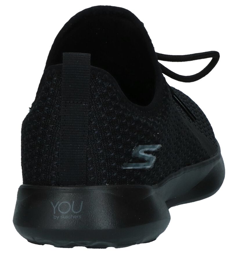 Zwarte Slip-on Sneakers You By Skechers Serene in stof (224267)