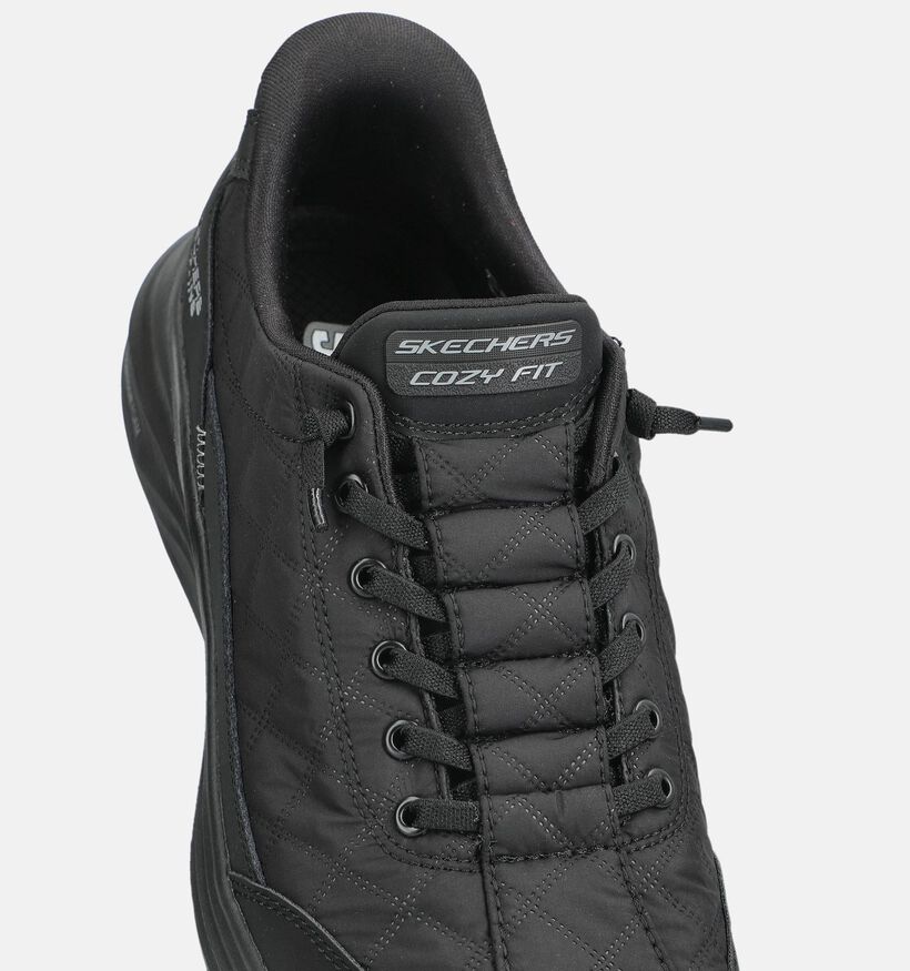Skechers Contour Foam Cozy Fit Slip-ins en Noir pour hommes (376901) - pour semelles orthop&eacute;diques