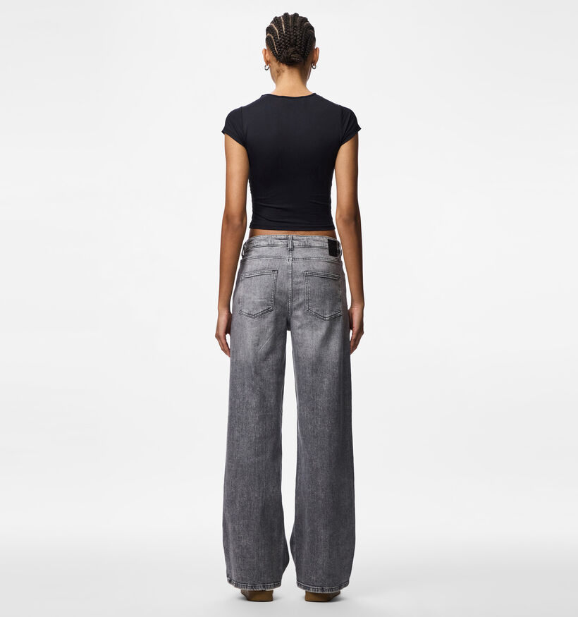 Pieces Silke Grijze Wide Leg Jeans voor dames (378362)