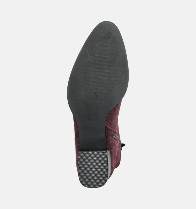 Poelman Bottines en Bordeaux pour femmes (376086)