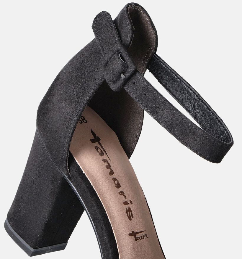 Tamaris Zwarte Sandalen met gesloten hiel voor dames (354569)