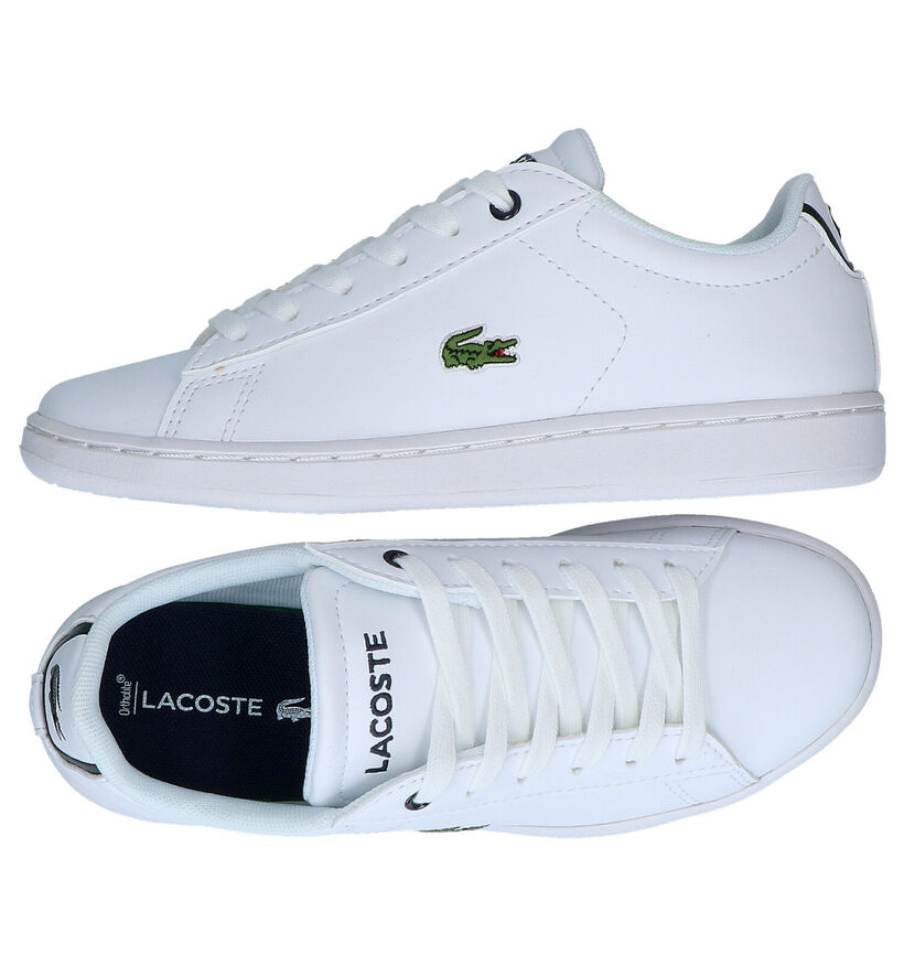 Lacoste Carnaby Evo Chaussures à lacets en Blanc en cuir (289809)