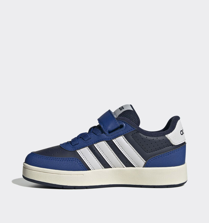 adidas Breakbase Baskets en Bleu fonc&eacute;/Noir pour gar&ccedil;ons (372786) - pour semelles orthop&eacute;diques
