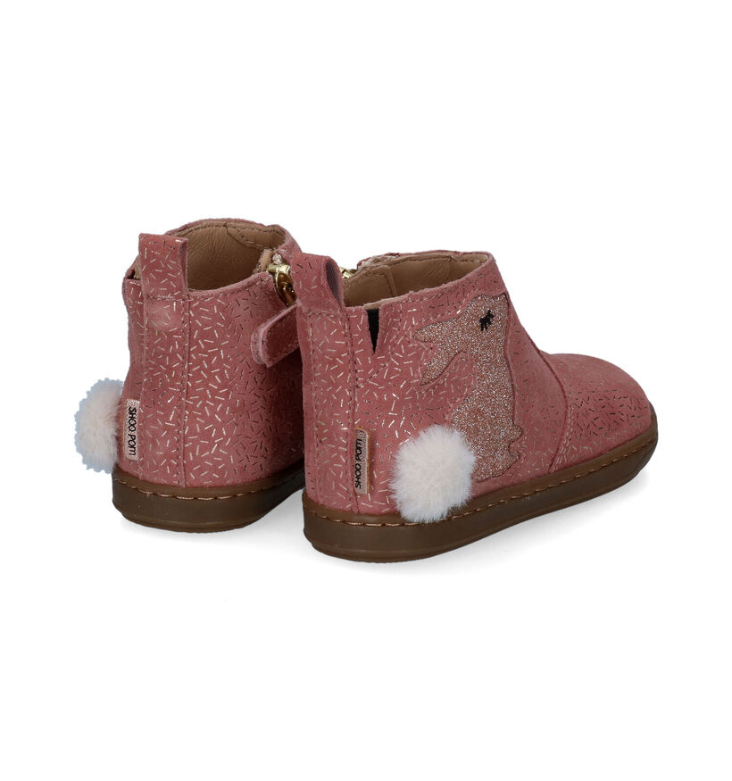 Shoo Pom Bouba Pimpim Bottes en Rose en nubuck (314053)