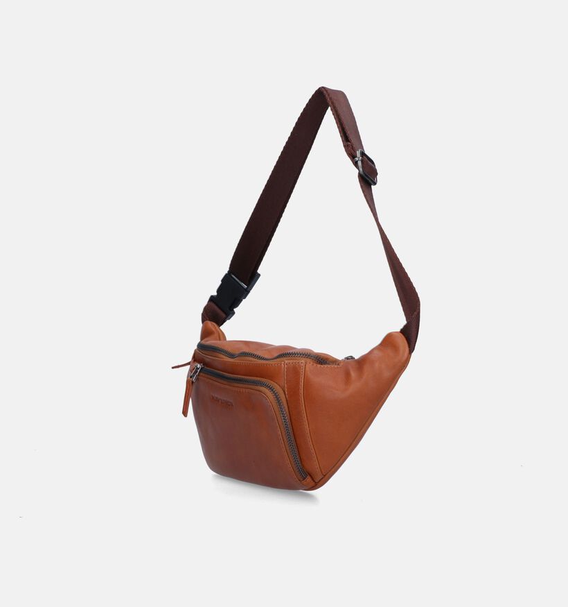 Maverick Sac banane en Cognac pour hommes (331108)