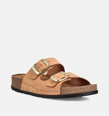 Scholl Nu-pieds Cognac