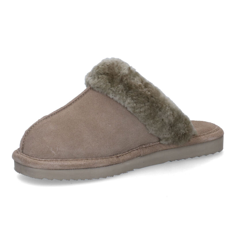 Warmbat Lismore Pantoufles en laine en Brun pour femmes (329914)