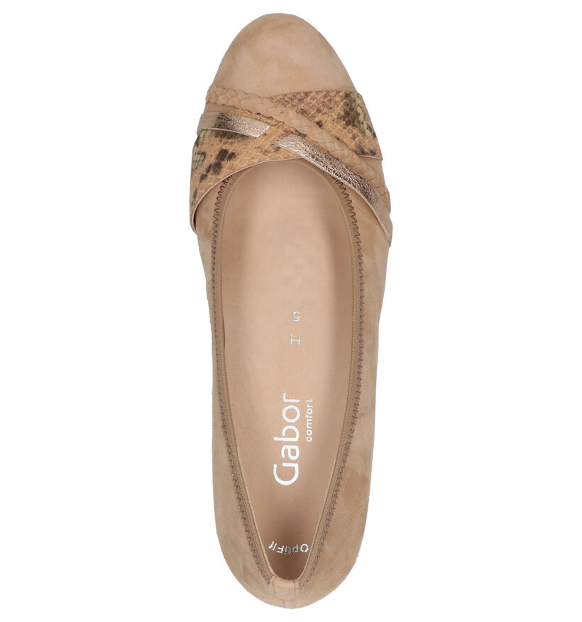 Gabor OptiFit Beige Pumps in daim (271667)