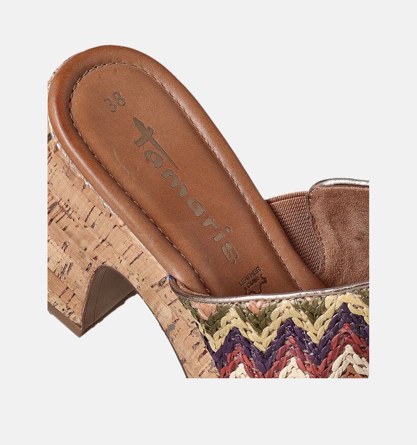 Tamaris Beige Muiltjes met Kurk voor dames (356920)