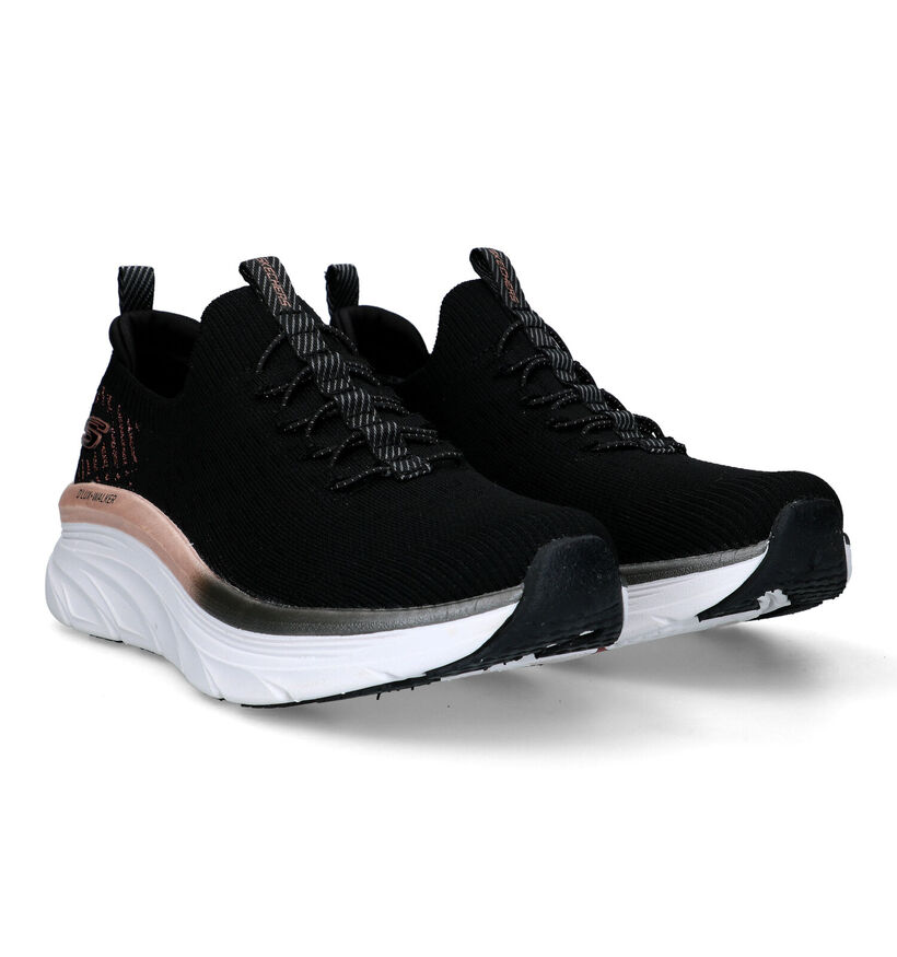 Skechers D'Lux Walker Baskets en Noir pour femmes (319361)