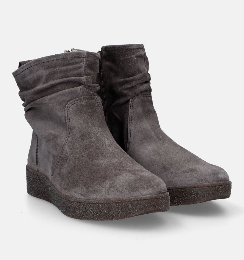 Solemade Marina 17 Grijze Enkellaarzen voor dames (331044) - geschikt voor steunzolen