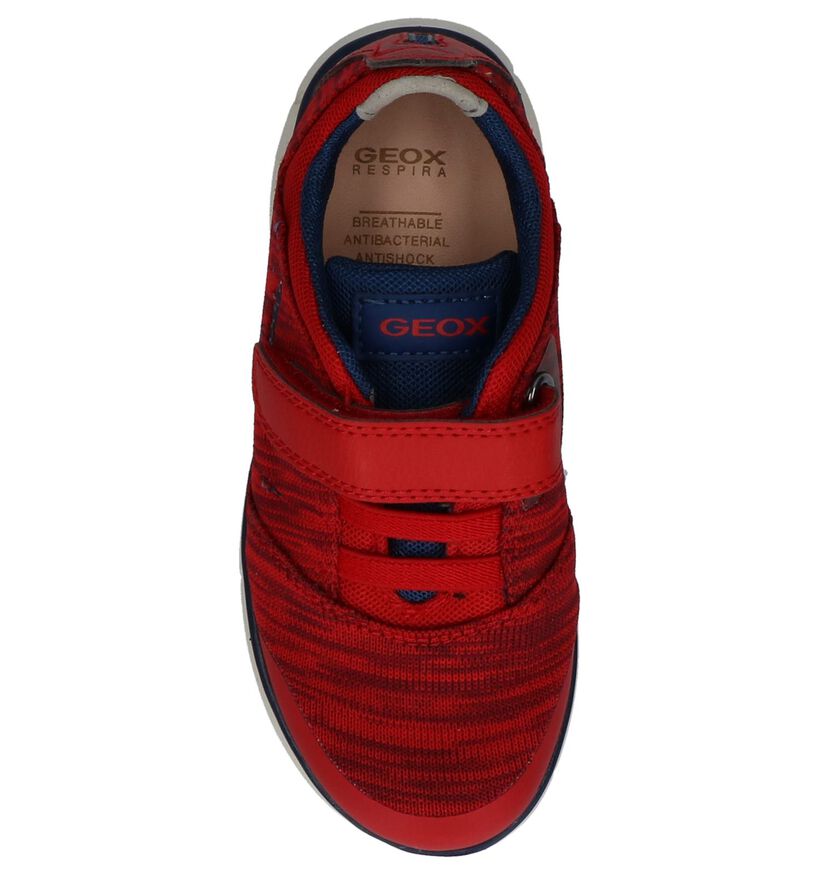 Rode Lage Sportieve Sneakers Geox in stof (210536)