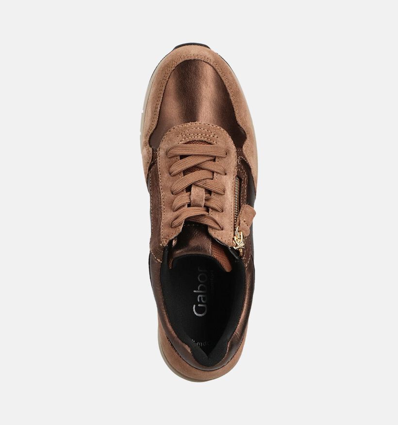 Gabor Bruine Veterschoenen voor dames (360309) - geschikt voor steunzolen