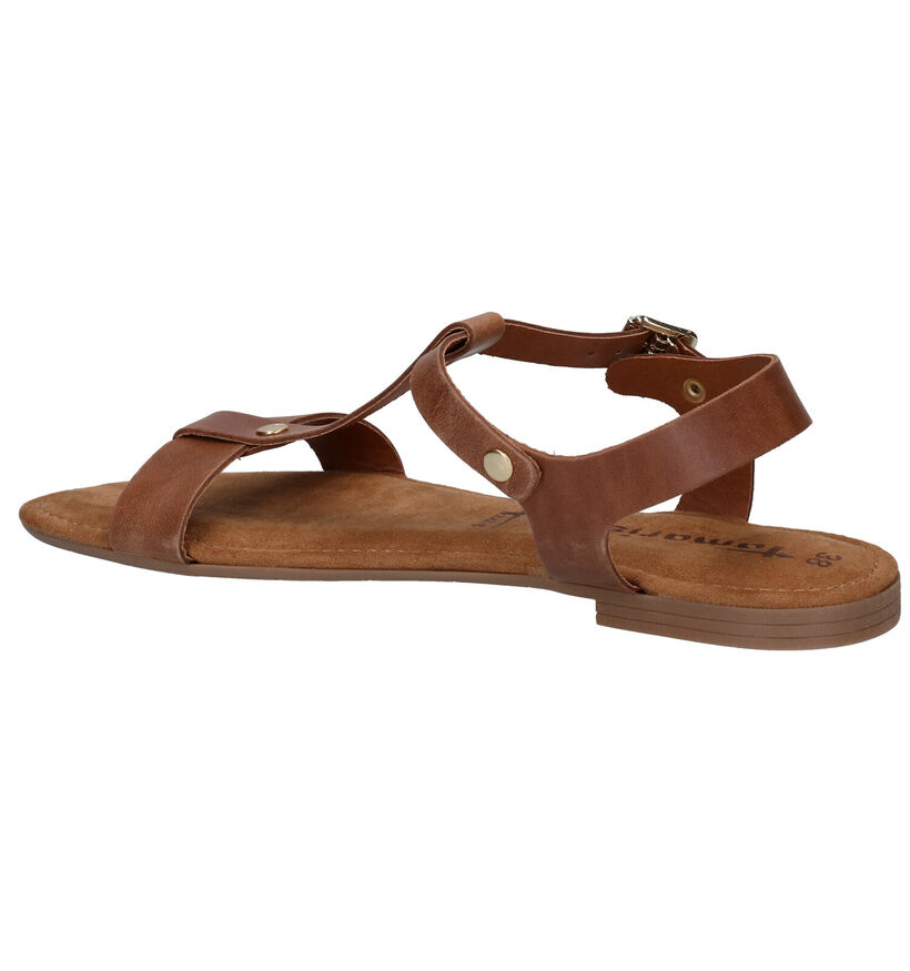 Tamaris Touch it Cognac Sandalen in leer (289515)