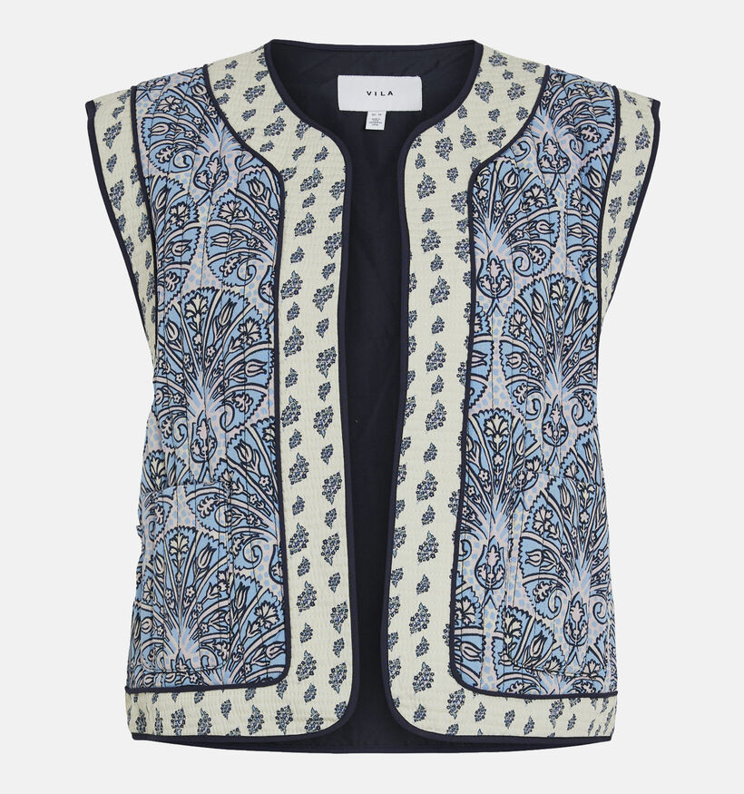 Vila Delphine Blauwe Korte bodywarmer voor dames (353036)