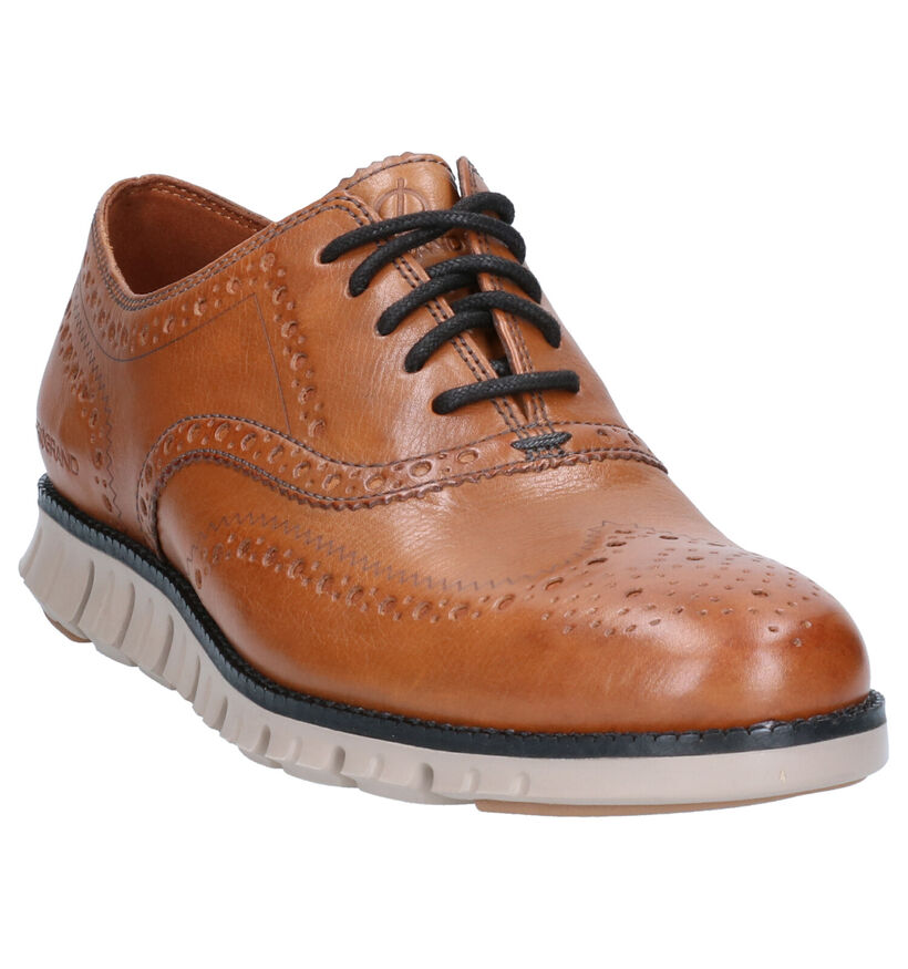 Cole Haan Zerogrand Chaussures basses en Cognac en cuir (257907)