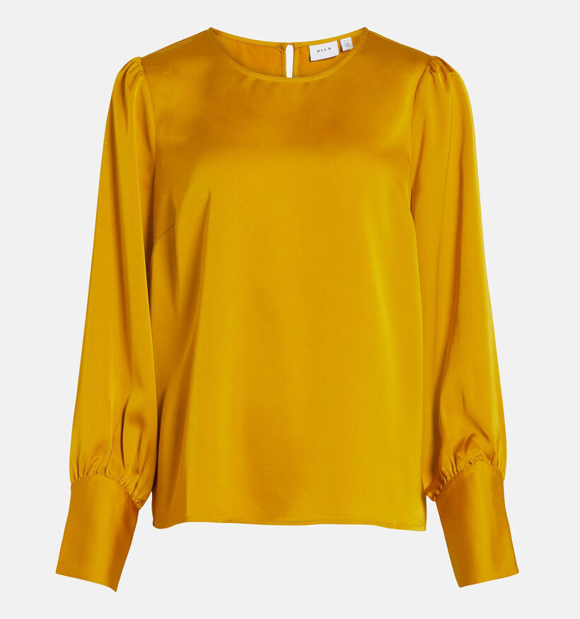 Vila Dea Blouse en satin en Jaune pour femmes (338139)