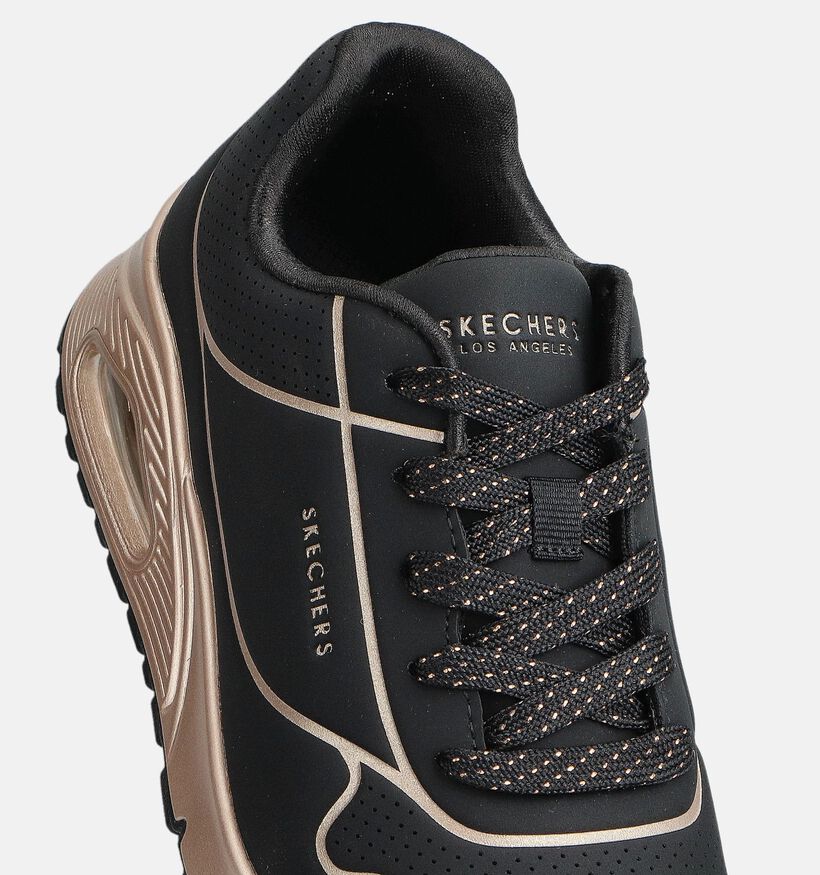 Skechers Uno Zwarte Sneakers voor meisjes (366287) - geschikt voor steunzolen