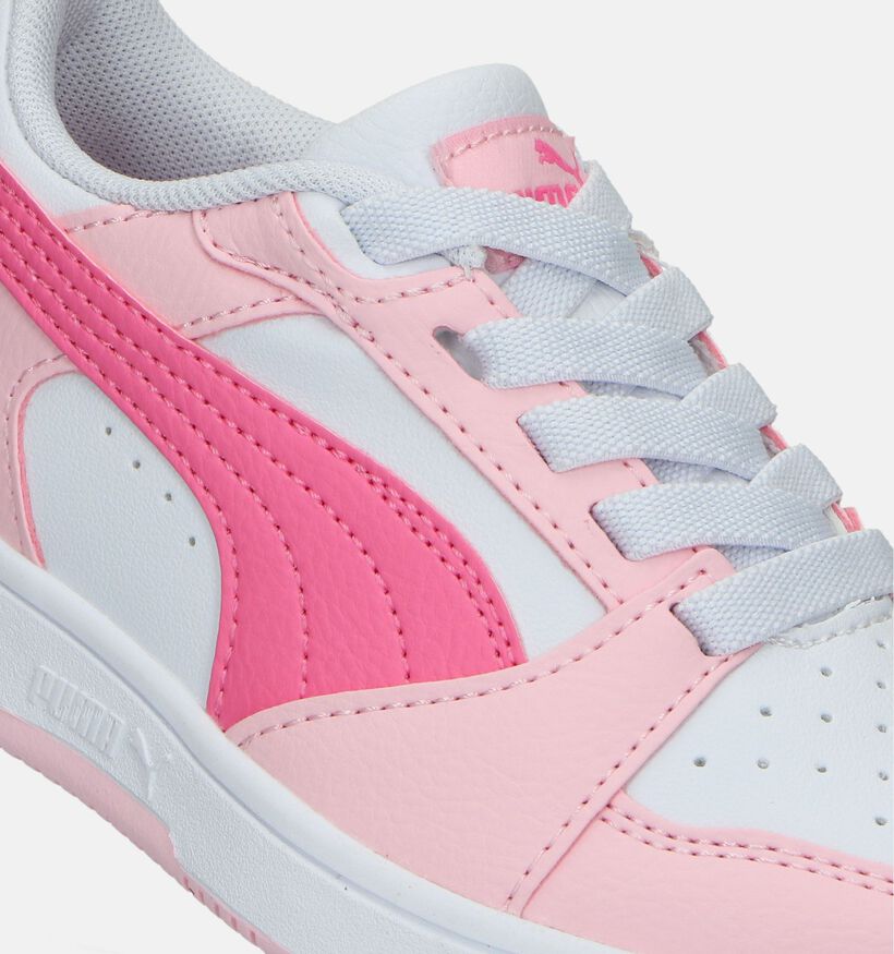 Puma Rebound V6 ac Baskets en Rose pour filles (334491) - pour semelles orthopédiques