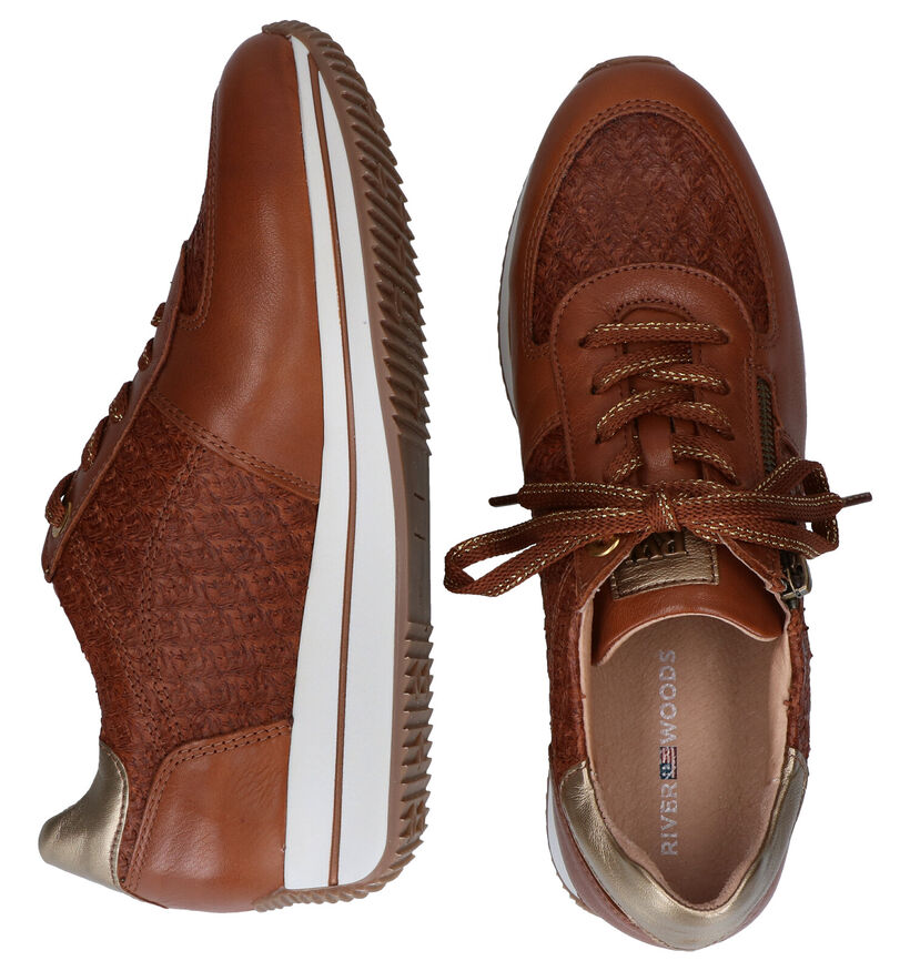 River Woods Amara Cognac Veterschoenen in leer (298429)