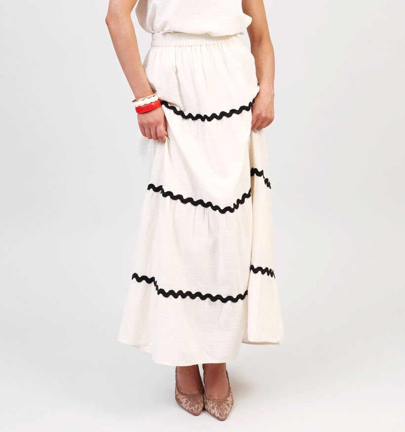 Vila Manda Wavy Beige Maxi Rok voor dames (359461)